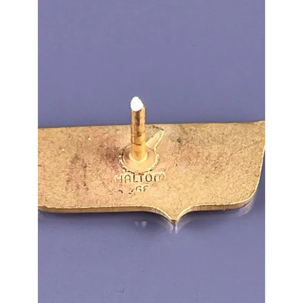F-111 Aardvark 1000 Flight Hours Gold Filled Tie Tack Lapel Pin Aircraft Jet VTG